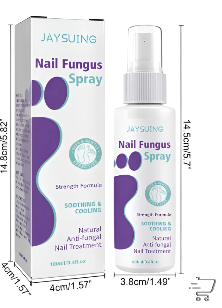 Nail Repair Spray with Thyme Oil and Peppermint Oil in packaging box for nail fungus