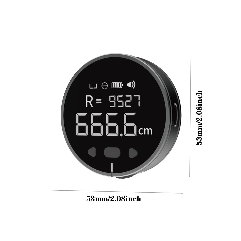 Compact 8-function mini measuring device with long battery