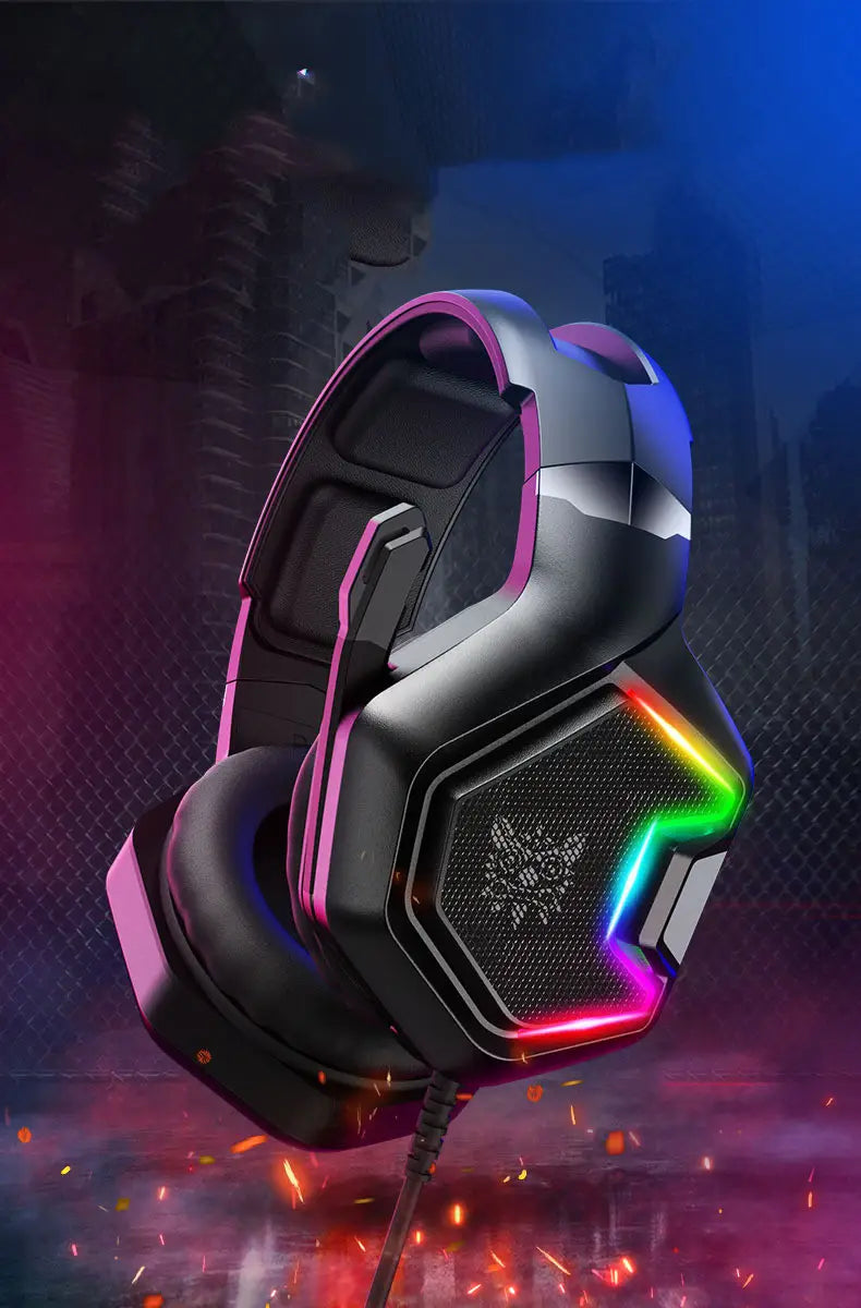 Universal wired gaming headset with 3.5mm plug