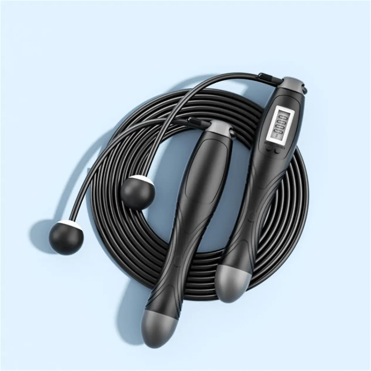 Two keys-cordless skipping rope fitness equipment