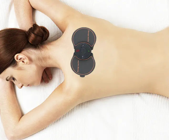 Electronic pulse massager with adjustable strength