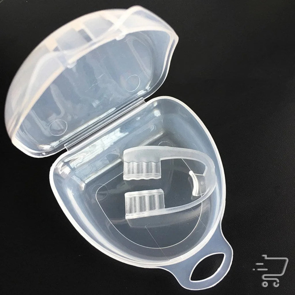 Clear plastic case with Adult EVA Night Guard for Teeth Protection