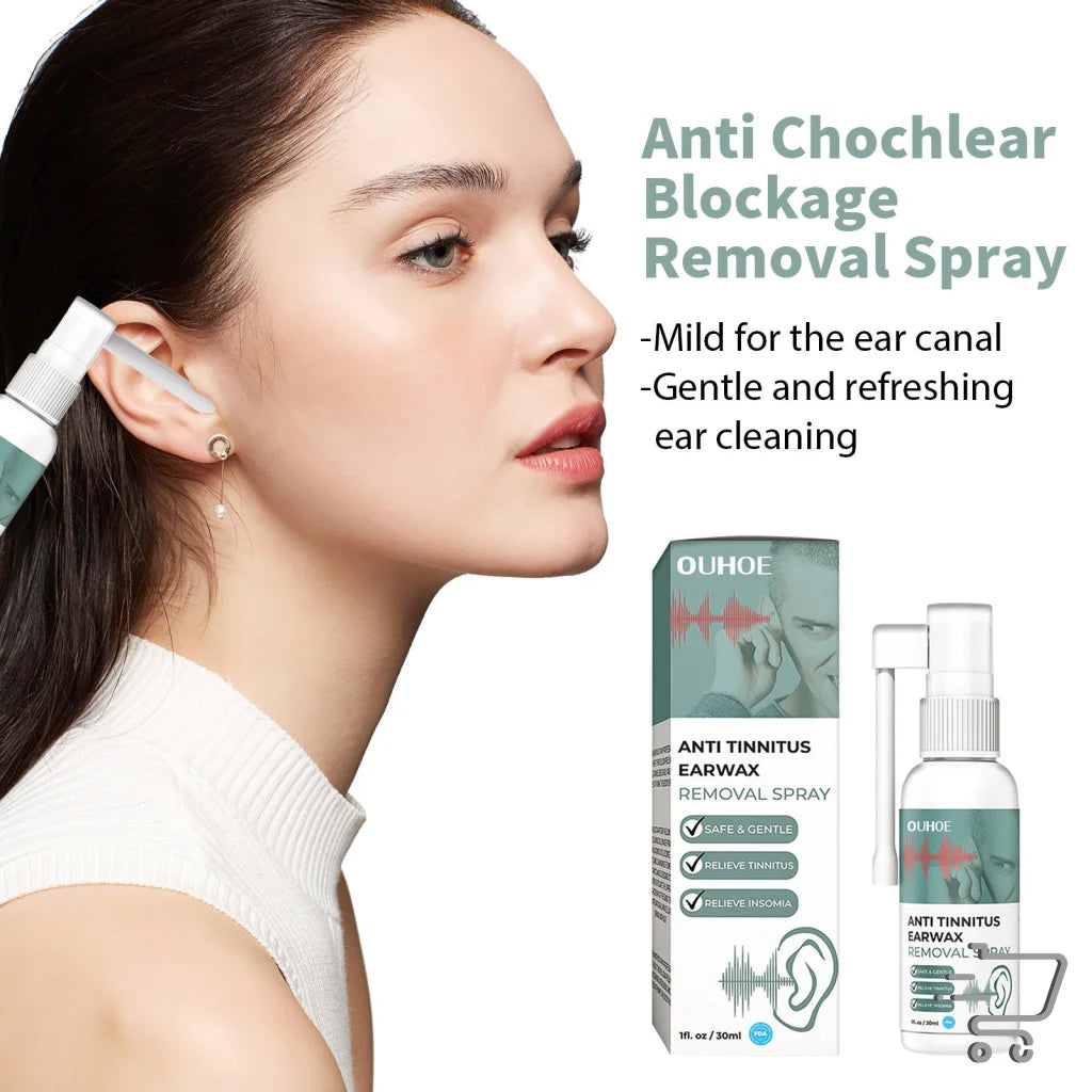 Anti Chochlear Blockage Removal Spray for Deep Cleaning and Tinnitus Relief Ear Care Spray