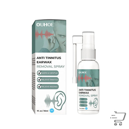 Anti-tinnitus Deep Cleaning Ear Care Spray 30ml bottle and packaging for ear care