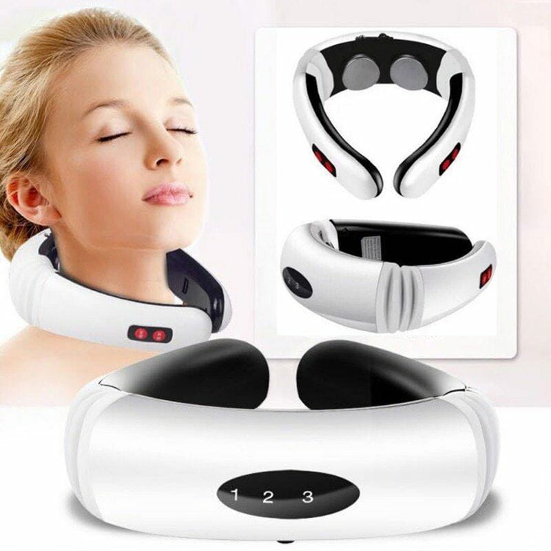 Electric pulse massager with six massage modes and cupping