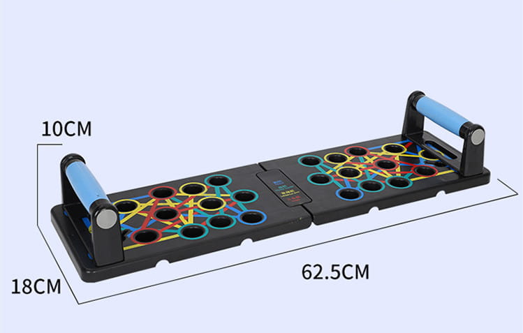 Push up support training board with magnetic locking