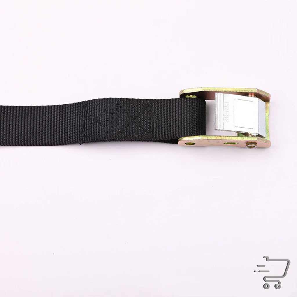 Black nylon strap with metal buckle for versatile Birch Rings, suitable for indoor and outdoor use