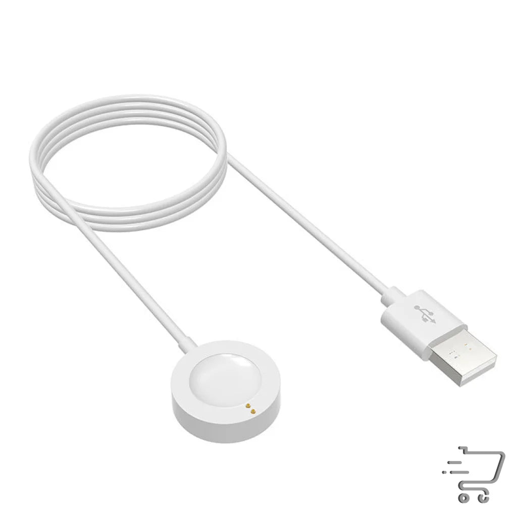 White USB charging cable with magnetic connector for Michael Kors watch charging