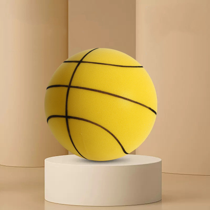 Silent high bounce foam ball - basketball n7 yellow