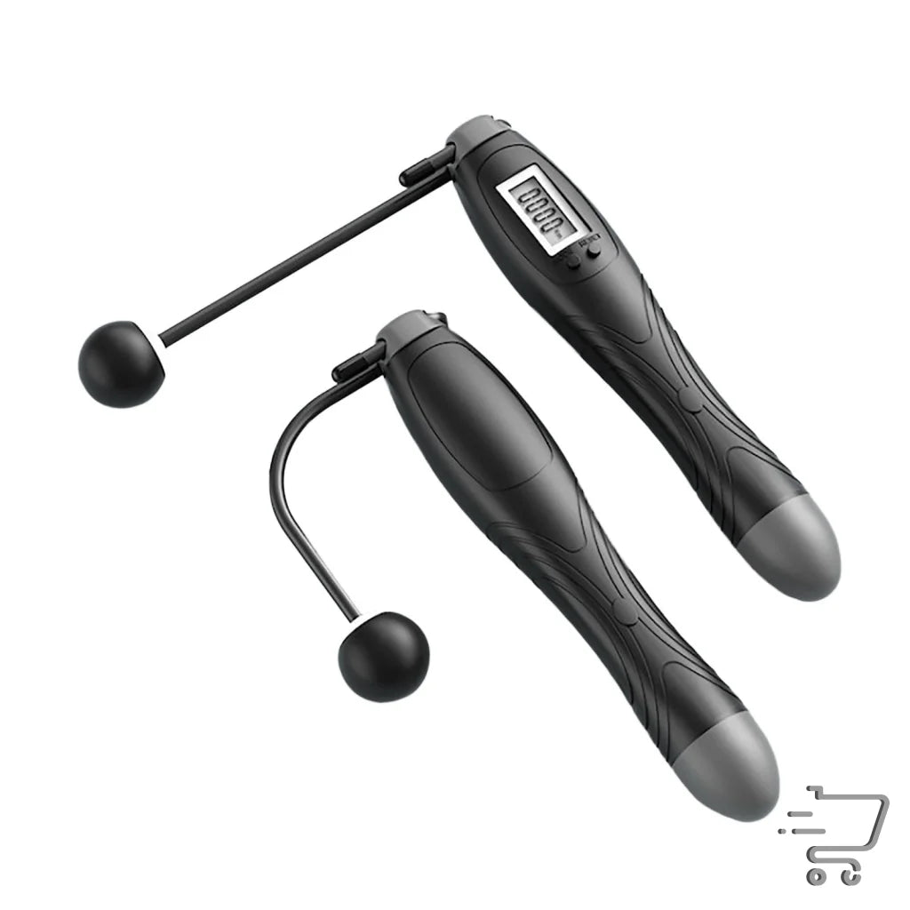 Digital Two Keys-Cordless Skipping Rope with electronic handles and counter display