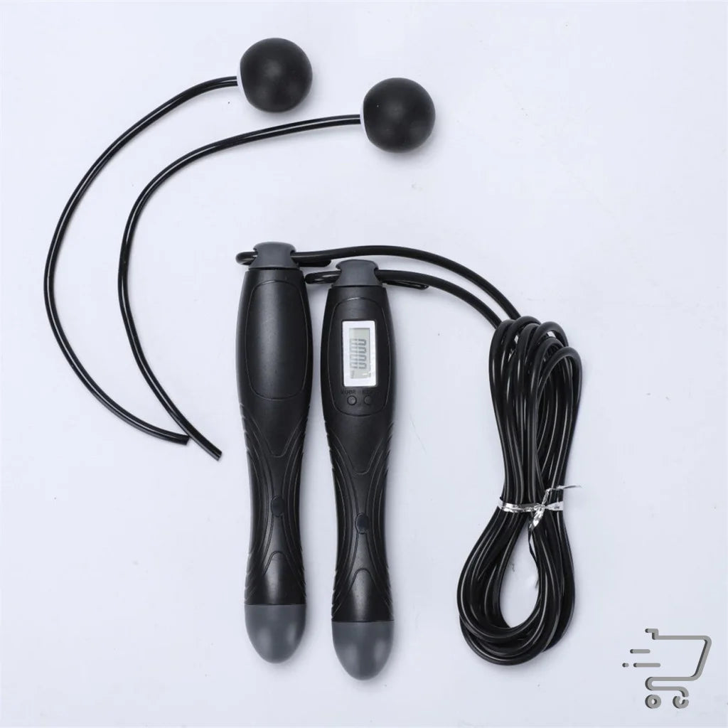 Two Keys-Cordless Skipping Rope features ergonomic handles and weighted end balls