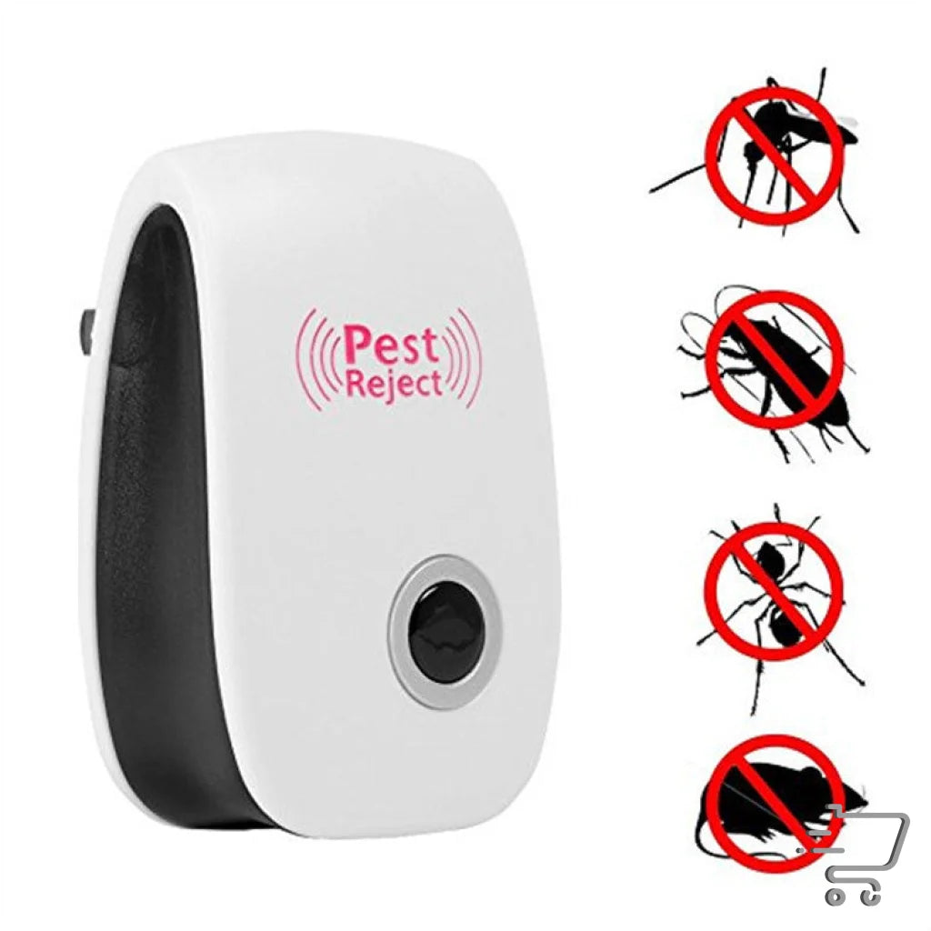 Electronic pest repellent device with Pest Reject for optimal power socket installation