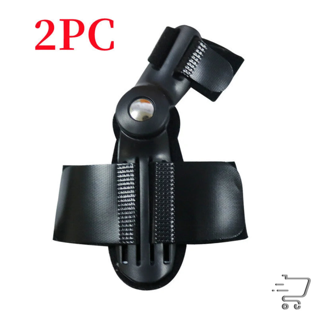 Black plastic microphone clip for Ultimate Nylon Strap with rear section reinforcement