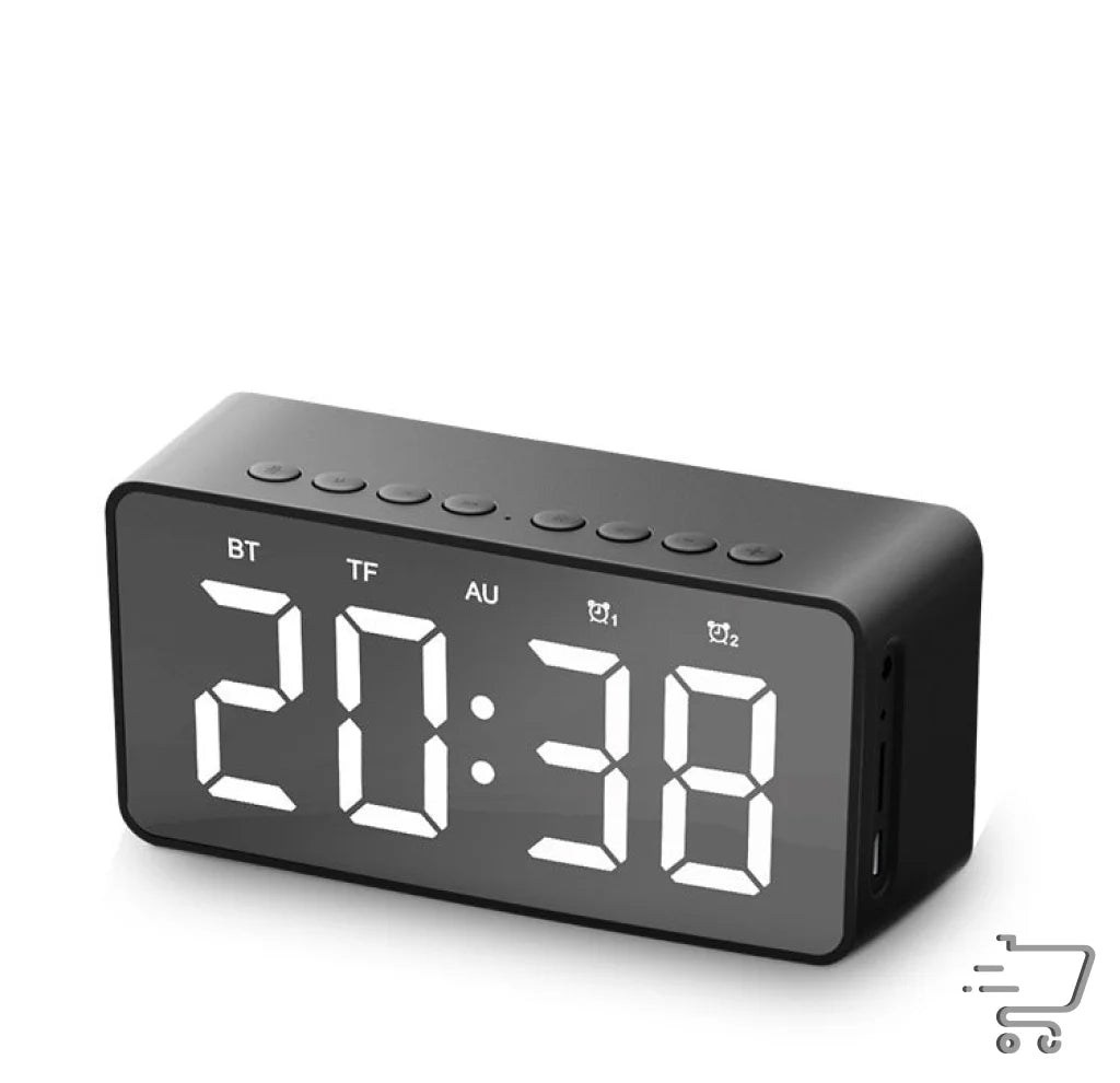 Digital alarm clock with LED display and built-in speaker for BT506 Bluetooth users